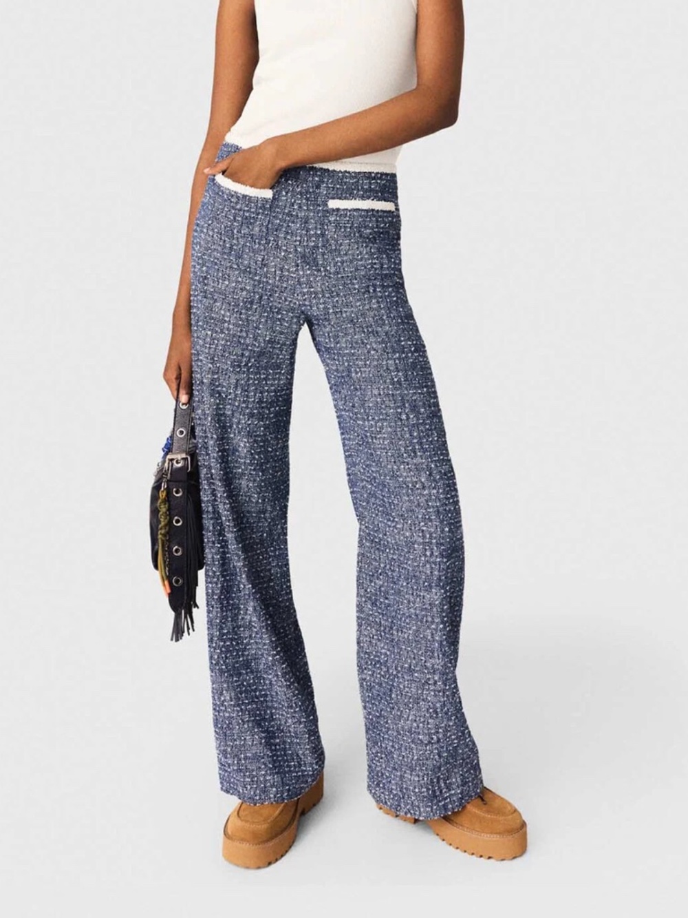Pillate Tweed trousers